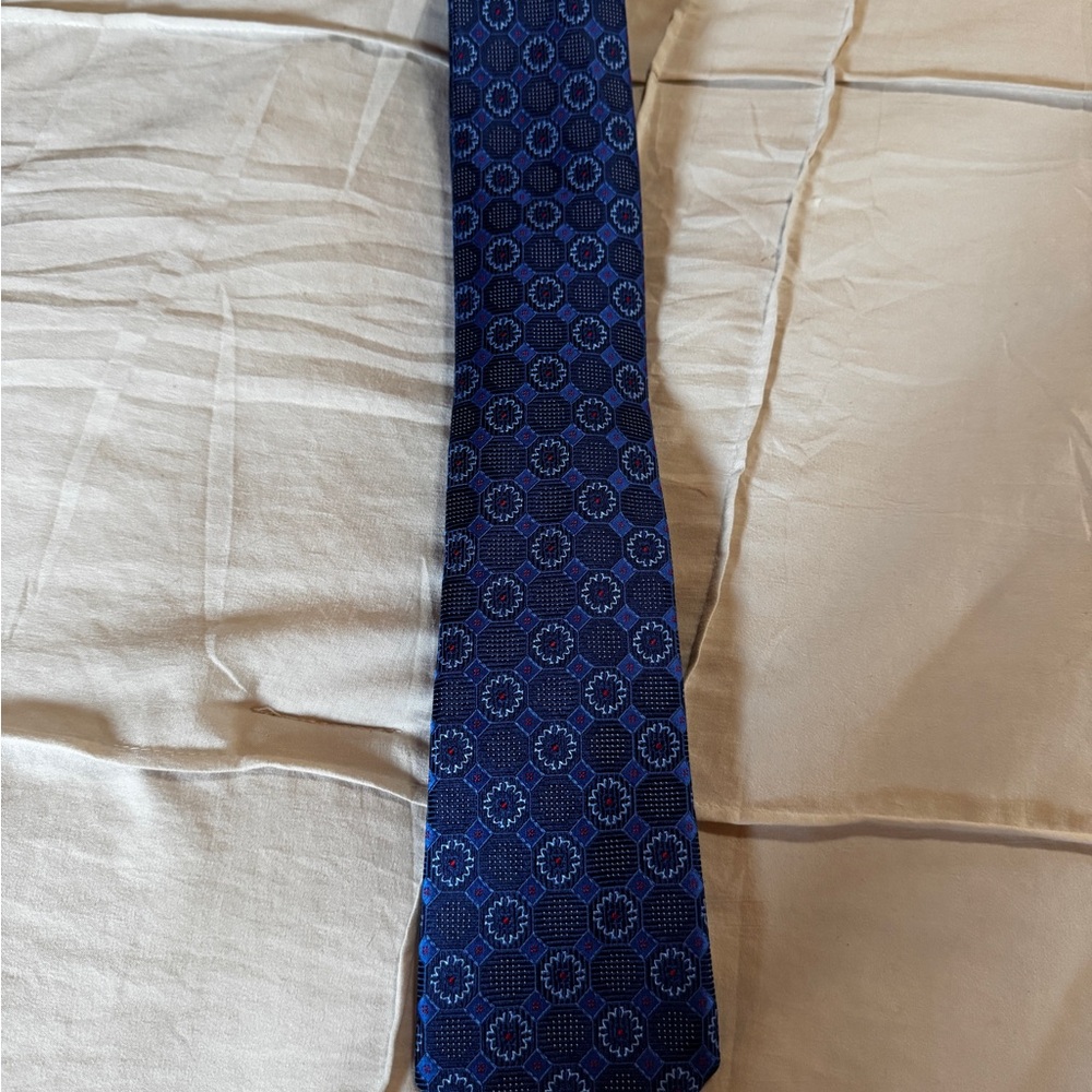 Nordstrom Blue Geometric Silk Tie